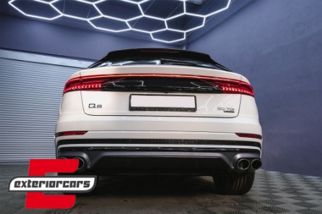 Difuzor zraka & nastavci auspuha SQ8 dizajn (chrome) / Audi Q8 S-Line (2018-), RDAUQ8S