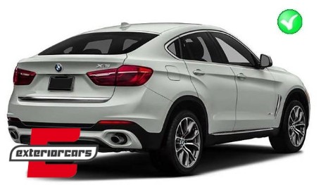 Difuzor zraka & nastavci auspuha V8 M paket dizajn / BMW X6 F16 (2014-2019), RDBMX6F16