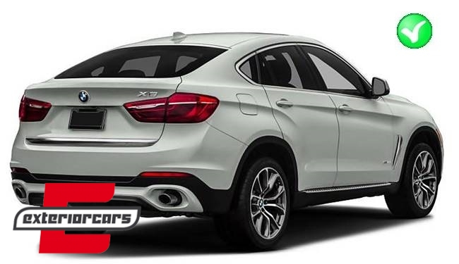 Difuzor zraka & nastavci auspuha V8 M paket dizajn / BMW X6 F16 (2014-2019), RDBMX6F16
