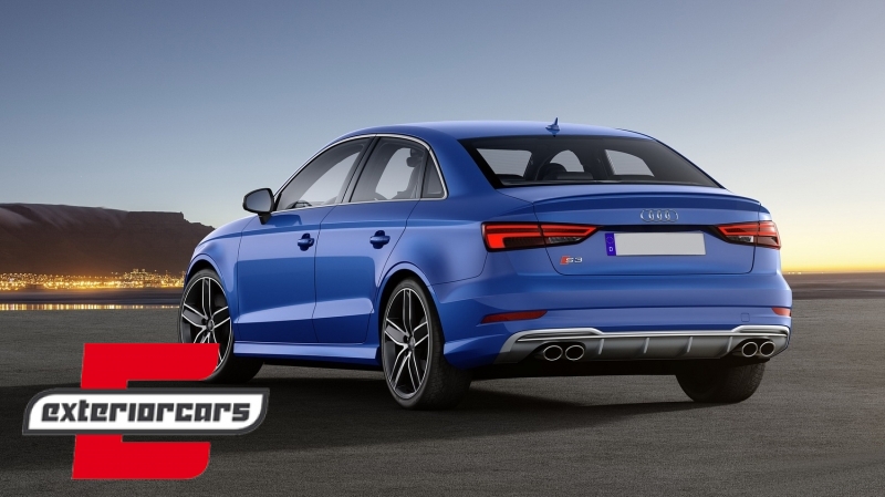 Difuzor zraka S3 dizajn  / Audi A3 8V Facelift (2016-2019) Limuzina Cabrio, RDAUA38VFSS
