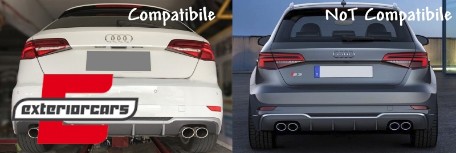 Difuzor zraka S3 dizajn / Audi A3 8V Facelift Hatchback Sportback (2016-2019), RDAUA38VFHN