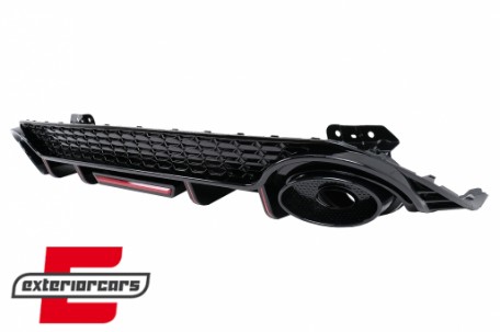 Difuzor zraka sa nastavcima auspuha RS3 dizajn (crna) pogodno za Audi A3 8Y Hatchback S-Line S3 (2020-), RDAUA38YHSWL