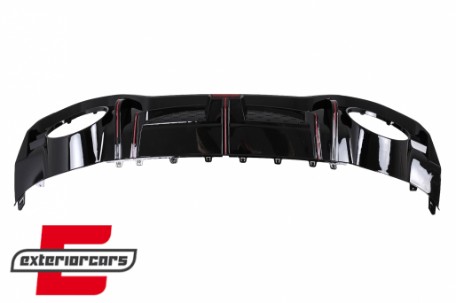 Difuzor zraka sa nastavcima auspuha RS3 dizajn (piano crna) pogodno za Audi A3 8Y limuzina S-Line S3 (2020-), RDAUA38YSS