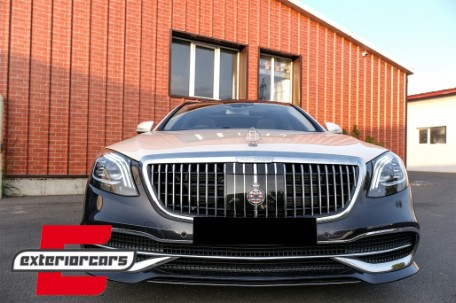 Dijelovi prednjeg branika Maybach dizajn (chrome) / Mercedes S-klasa W222 Facelift limuzina (2017-2020), FBPMBW222FMB
