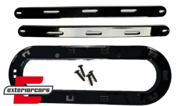 Držač emblema za Audi masku (piano crna) / Audi A1 A3 A4 A5 A6, 53853605JOM