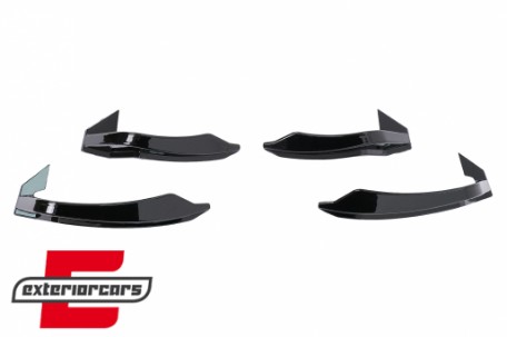 Flapovi prednjeg branika Quattro RS5 dizajn (piano crna) / Audi A5 F5 (2017-2019), FBSPAUA5F5PB