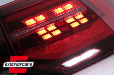Full LED IQ Light stražnja svjetla SEQ žmigavci (crvena) / VW Golf VIII Hatchback Mk8 MQB (2020-2024), LDVWV2