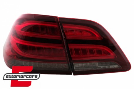 Full LED LightBar stražnja svjetla (crvena/kristal) / Mercedes ML klasa W166 (2011-2015), LDMEC4