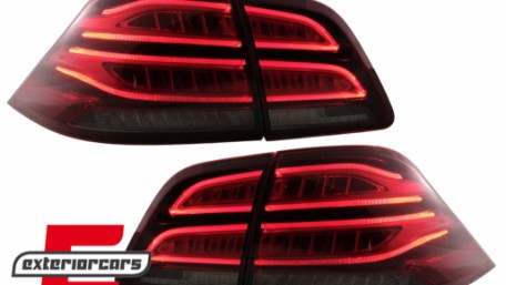 Full LED LightBar stražnja svjetla (crvena/kristal) / Mercedes ML klasa W166 (2011-2015), LDMEC4