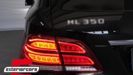 Full LED LightBar stražnja svjetla (crvena/kristal) / Mercedes ML klasa W166 (2011-2015), LDMEC4