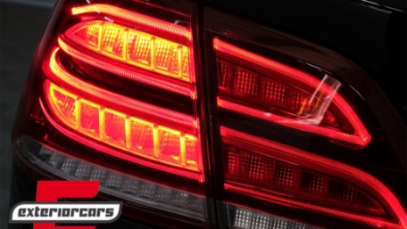 Full LED LightBar stražnja svjetla (crvena/kristal) / Mercedes ML klasa W166 (2011-2015), LDMEC4