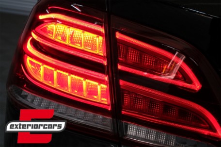 Full LED LightBar stražnja svjetla (crvena/kristal) / Mercedes ML klasa W166 (2011-2015), LDMEC4