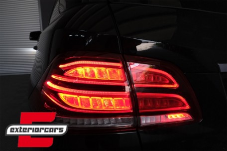 Full LED LightBar stražnja svjetla (crvena/kristal) / Mercedes ML klasa W166 (2011-2015), LDMEC4