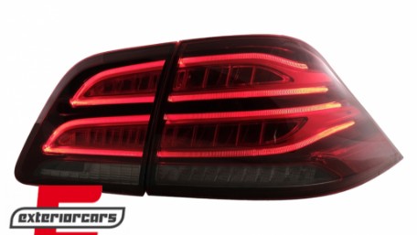 Full LED LightBar stražnja svjetla (crvena/kristal) / Mercedes ML klasa W166 (2011-2015), LDMEC4