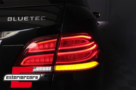 Full LED LightBar stražnja svjetla (crvena/kristal) / Mercedes ML klasa W166 (2011-2015), LDMEC4