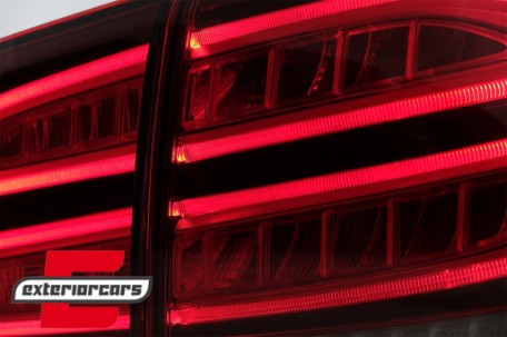 Full LED LightBar stražnja svjetla (crvena/kristal) / Mercedes ML klasa W166 (2011-2015), LDMEC4