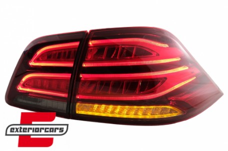 Full LED LightBar stražnja svjetla (crvena/kristal) / Mercedes ML klasa W166 (2011-2015), LDMEC4