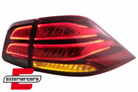 Full LED LightBar stražnja svjetla (crvena/kristal) / Mercedes ML klasa W166 (2011-2015), LDMEC4