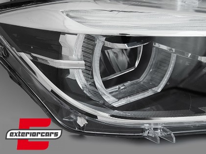 Full LED prednja svjetla 3D Angel Eyes / BMW serije 3 F30 F31 LCI limuzina karavan (2015-2019), LPBMO6