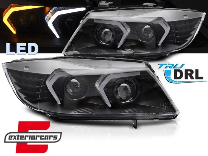 Full LED prednja svjetla (crna) / BMW serije 3 E90 limuzina E91 karavan (03.2005-08.2008), LPBMR0