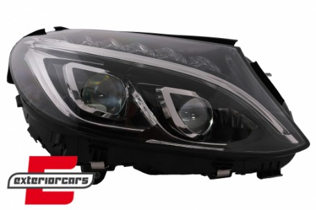 Full LED prednja svjetla (crna) / Mercedes C-klasa W205 S205 A205 C205 (2014-2018), LPMEC6