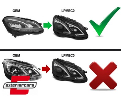 Full LED prednja svjetla (crna) / Mercedes E-klasa W212 S212 Facelift (2013-2016), LPMEC0