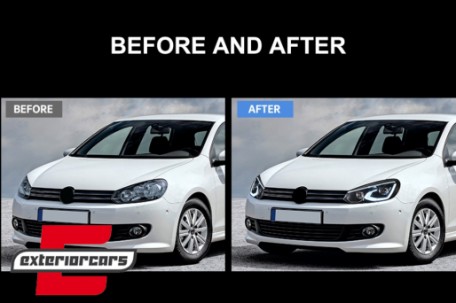 Full LED prednja svjetla (crna) / VW Golf 6 VI (2008-2013), LPVWW7