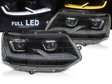 Full LED prednja svjetla (crna) / VW Transporter Caravelle Multivan T5.1 Facelift (2010-2015), LPVX25