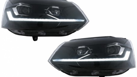 Full LED prednja svjetla (crna) / VW Transporter Caravelle Multivan T5.1 Facelift (2010-2015), LPVX25