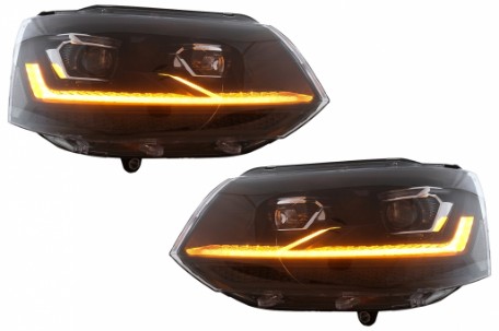Full LED prednja svjetla (crna) / VW Transporter Caravelle Multivan T5.1 Facelift (2010-2015), LPVX25