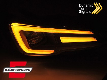 Full LED prednja svjetla Dinamički Sekvencijalni žmigavci (crna) / Subaru WRX (VA) (2014-2021), LPSU16