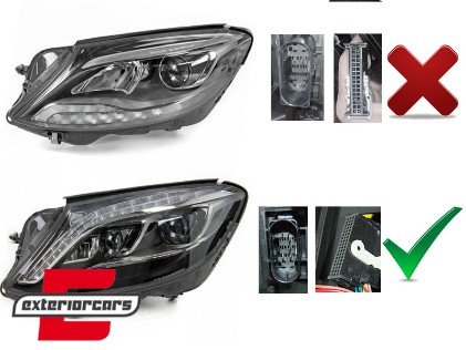 Full LED prednja svjetla Facelift look (crna) /  Mercedes S-klasa W222 (2013-2017), LPMEC7