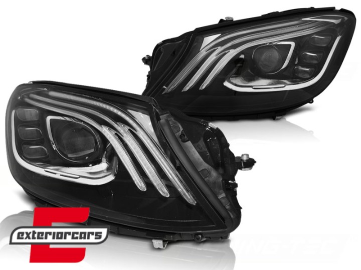 Full LED prednja svjetla Facelift look (crna) / Mercedes S-klasa W222 (2013-2017), LPMED6