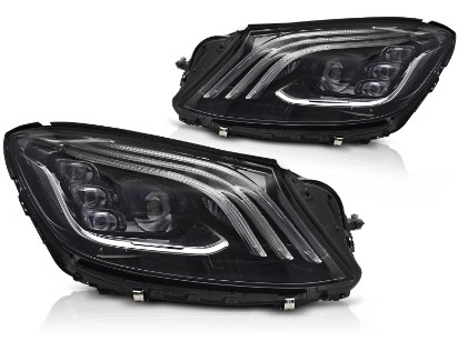 Full LED prednja svjetla Facelift look (crna) / Mercedes S-klasa W222 (2013-2017), LPMEF7