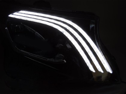 Full LED prednja svjetla Facelift look (crna) / Mercedes S-klasa W222 (2013-2017), LPMEF7