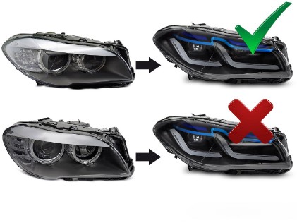 Full LED prednja svjetla G30 LCI dizajn / BMW serije 5 F10 F11 (2011-2013), LPBMT0