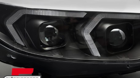 Full LED prednja svjetla LED DRL (crna) / BMW serije 4 F32 F33 (2013-2017), LPBMS8