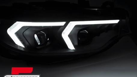 Full LED prednja svjetla LED DRL (crna) / BMW serije 4 F32 F33 (2013-2017), LPBMS8