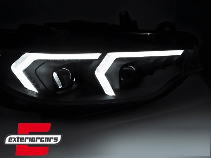 Full LED prednja svjetla LED DRL (crna) / BMW serije 4 F32 F33 (2013-2017), LPBMS8