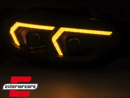 Full LED prednja svjetla LED DRL (crna) / BMW serije 4 F32 F33 (2013-2017), LPBMS8