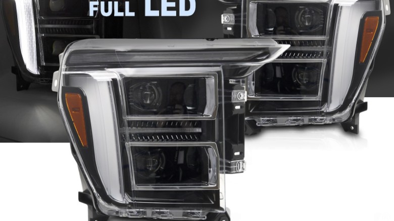 Full LED prednja svjetla LED DRL (crna) / FORD F150 Mk14 (2020-2023), LPFOD5