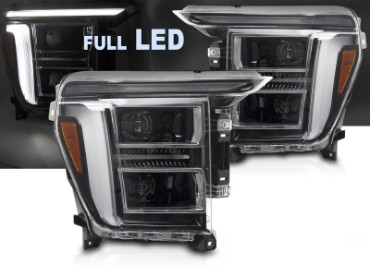 Full LED prednja svjetla LED DRL (crna) / FORD F150 Mk14 (2020-2023), LPFOD5