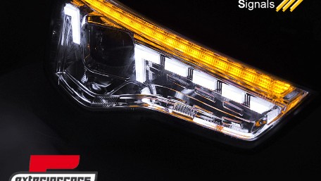 Full LED prednja svjetla LED DRL SEQ žmigavci (chrome) / Audi A5 8T Facelift (2012-2016), LPAUG9