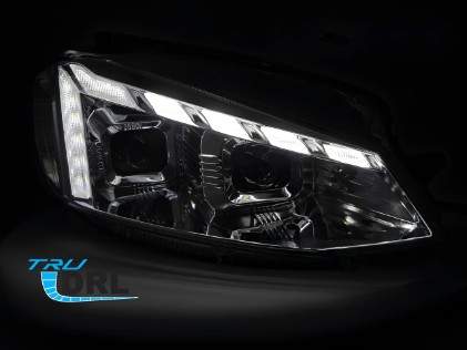 Full LED prednja svjetla LED DRL SEQ žmigavci (chrome) / VW Golf 7.5 Facelift (2017-2019), LPVWW2