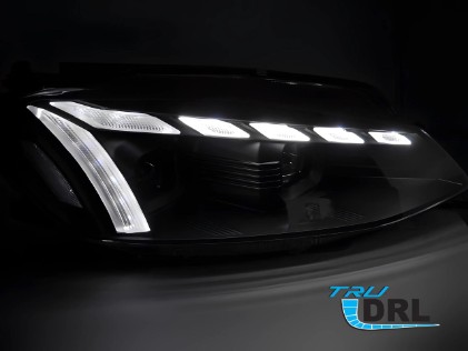 Full LED prednja svjetla LED DRL SEQ žmigavci (crna) / VW Golf 7.5 Facelift (2017-2019), LPVWW3