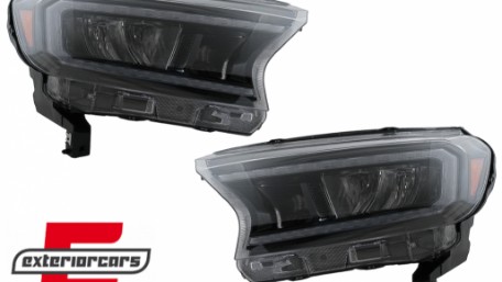 Full LED prednja svjetla LightBar SEQ žmigavci (crna) / Ford Ranger (2015-2022), LPFO93
