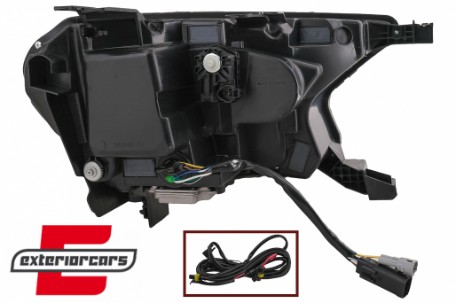 Full LED prednja svjetla LightBar SEQ žmigavci (crna) / Ford Ranger (2015-2022), LPFO93