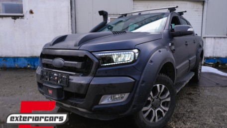 Full LED prednja svjetla LightBar SEQ žmigavci (crna) / Ford Ranger (2015-2022), LPFO93