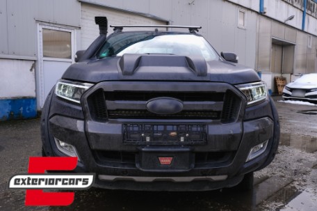 Full LED prednja svjetla LightBar SEQ žmigavci (crna) / Ford Ranger (2015-2022), LPFO93