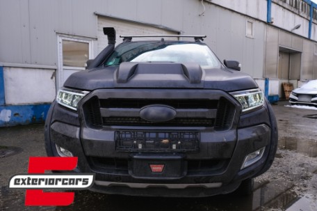 Full LED prednja svjetla LightBar SEQ žmigavci (crna) / Ford Ranger (2015-2022), LPFO93